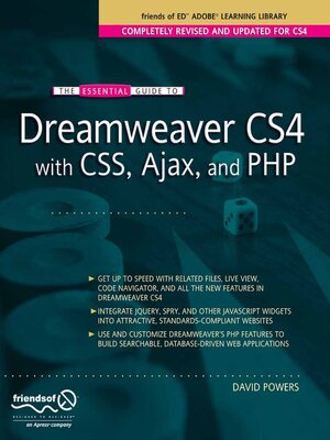 cover image of The Essential Guide to Dreamweaver CS4 with CSS, Ajax, and PHP